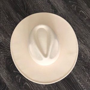 Flat Wide Brim Fedora Hat